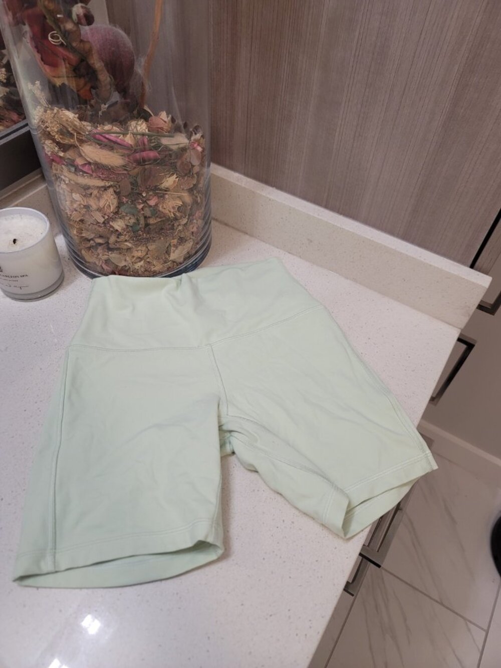 Lululemon Women's Align High Rise Short 6" Activewear Kohlrabi Green W7CK4S Sz 4